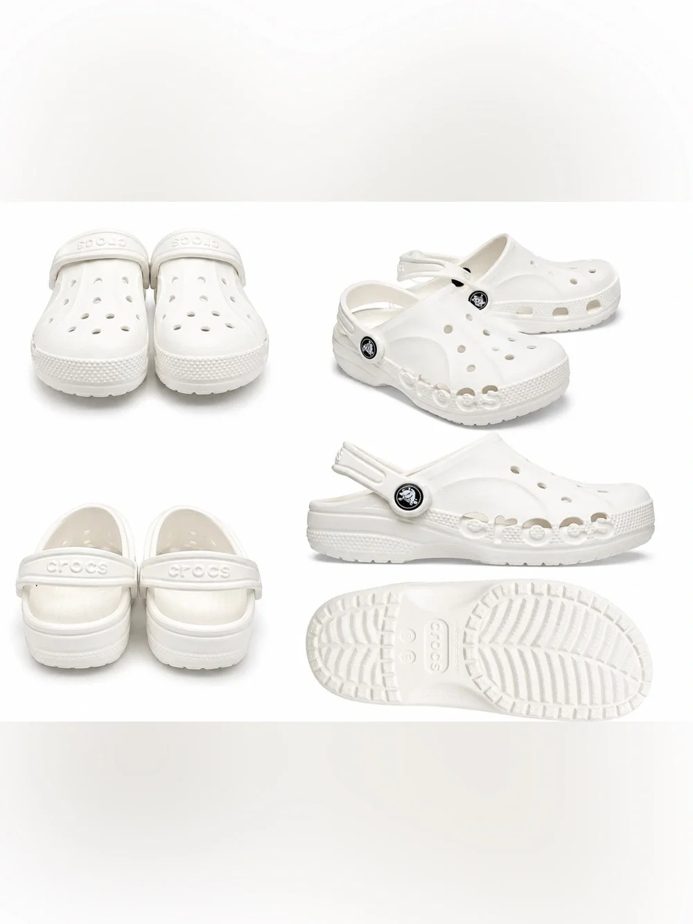 Crocs Classic White Kids Clogs Size C8